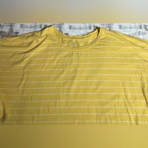 Banana Republic‎ Size XL Yellow and White Stripe Womens Size Long Sleeve dolman